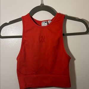 Puma Red Athletic Crop Top
